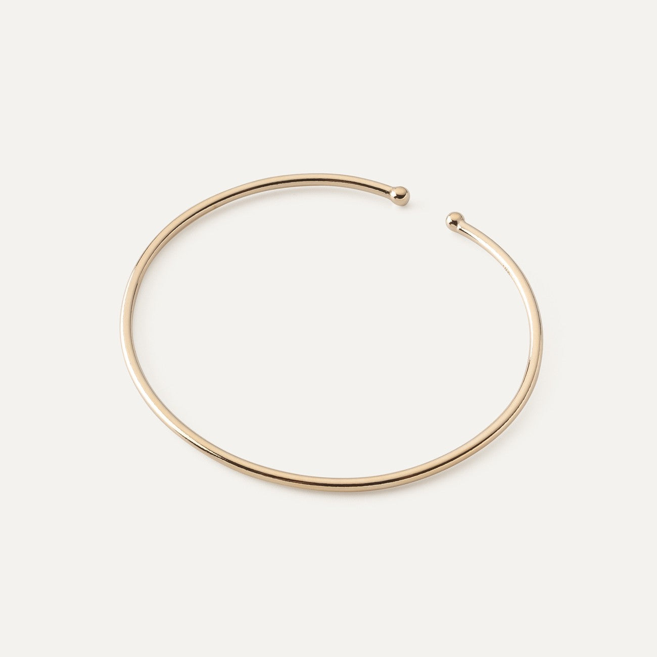 Steifes draht armband gelbvergoldet RE:SHAPE