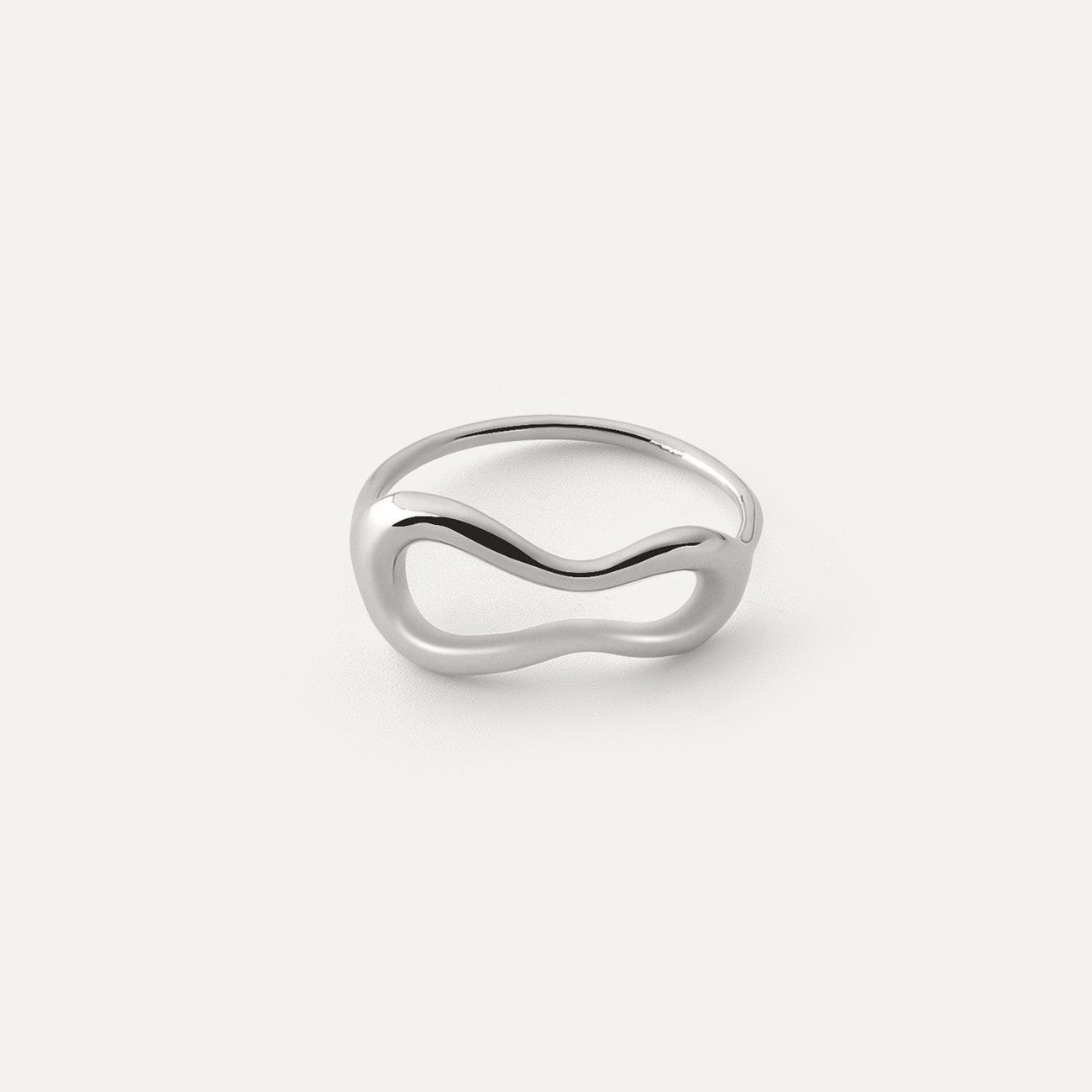 Zarter unregelmäßiger Ring platiniert RE:SHAPE
