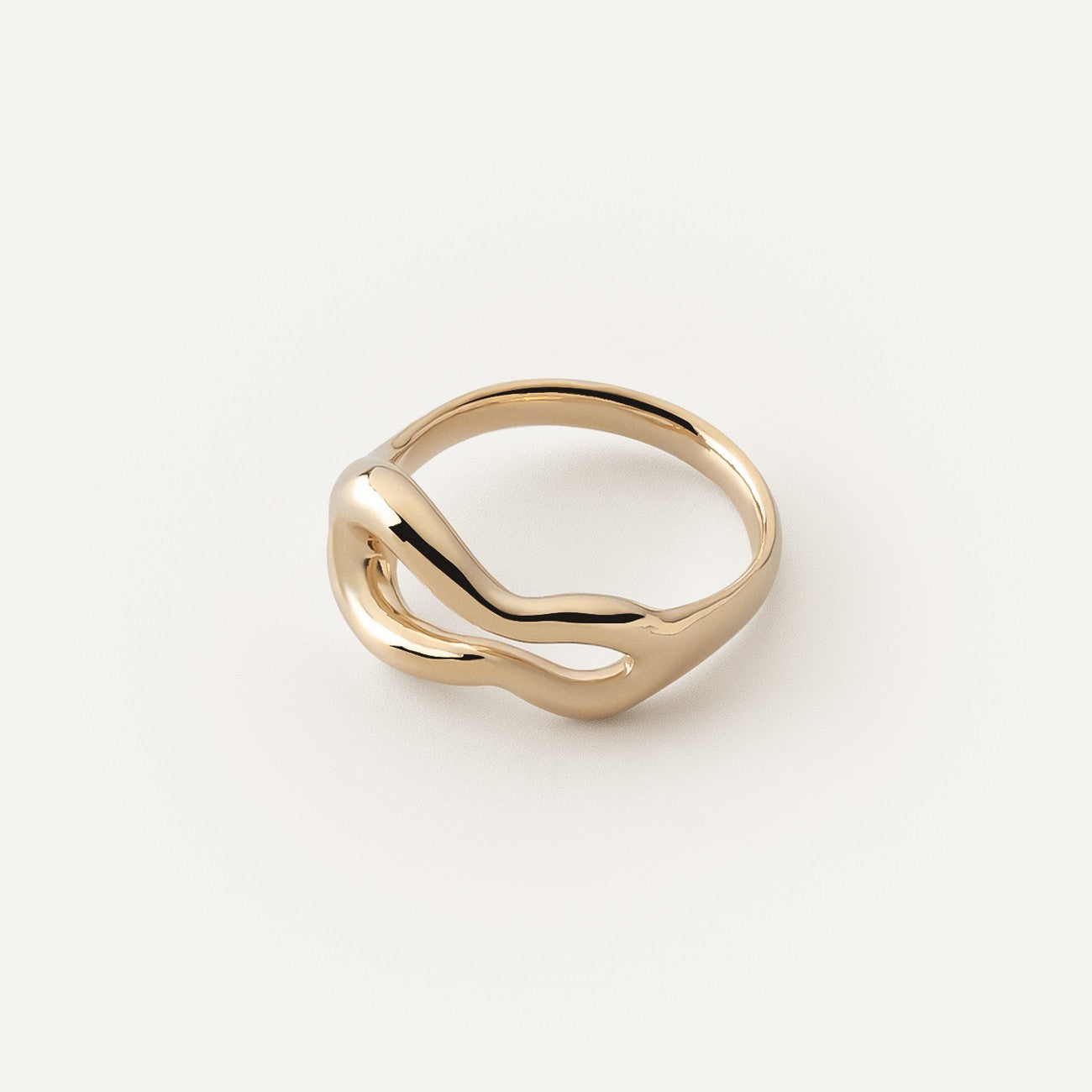 Massiver unregelmäßiger Ring gelbvergoldet RE:SHAPE