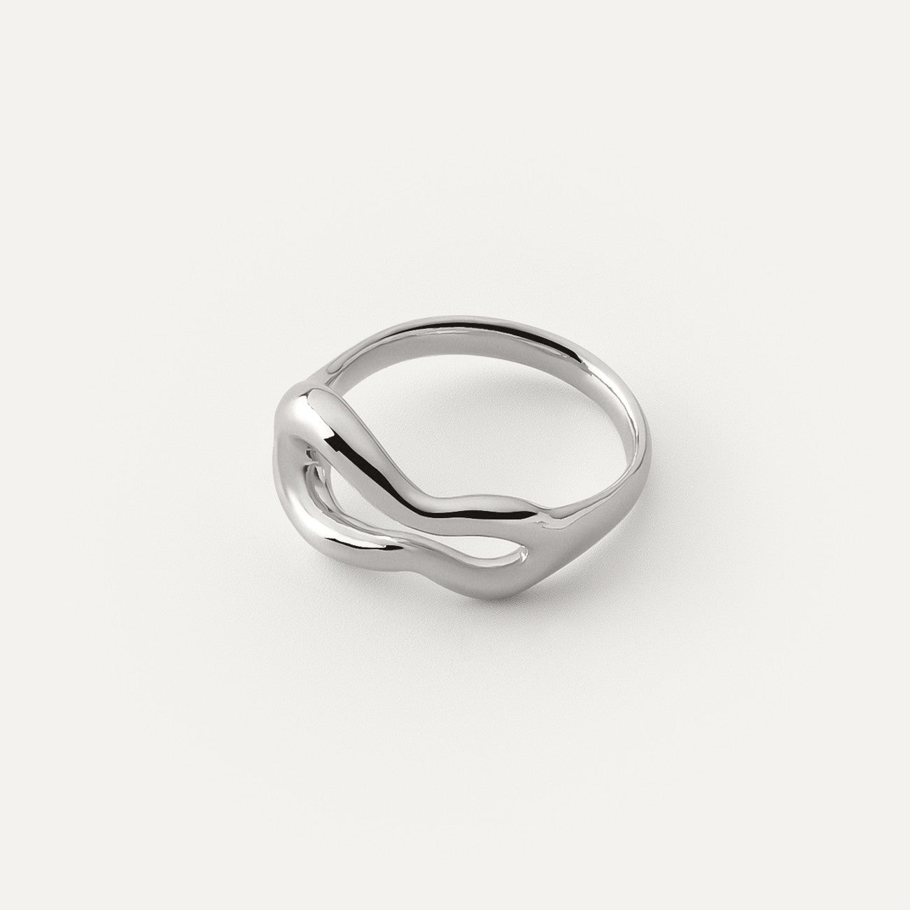 Massiver unregelmäßiger Ring platiniert RE:SHAPE