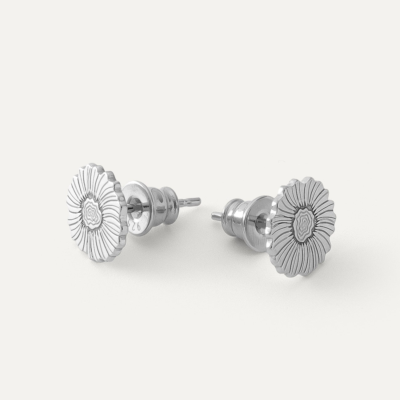 Mohnblumen-Ohrringe, sterlingsilber 925 platiniert - GIORRE