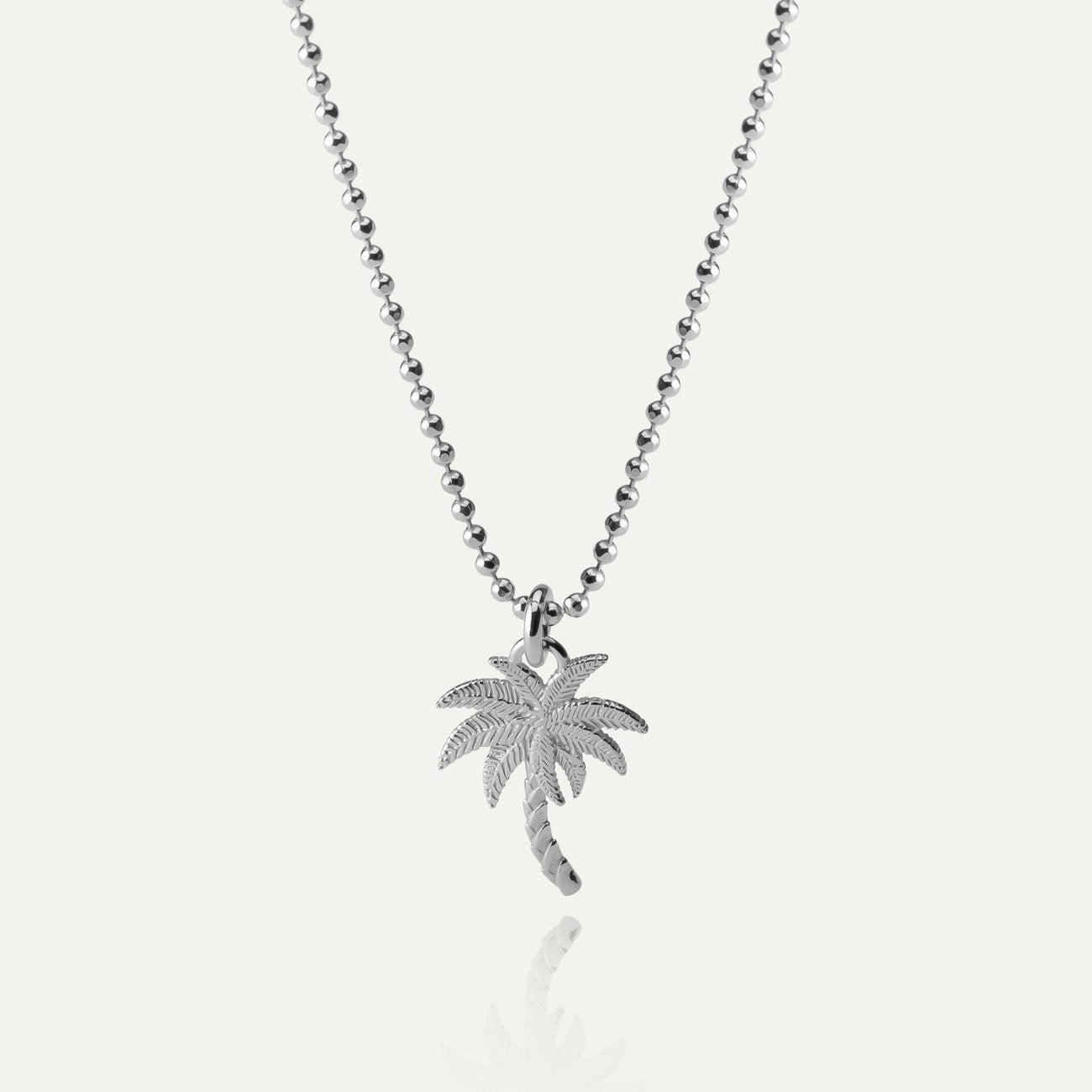 Palmenkette, platiniertes 925er Silber - GIORRE