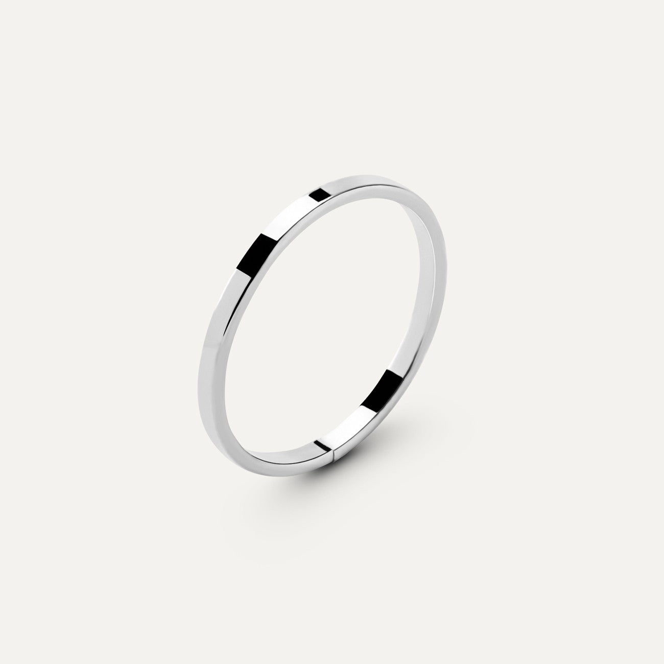 Separator ring, 925 silver platinum-plated