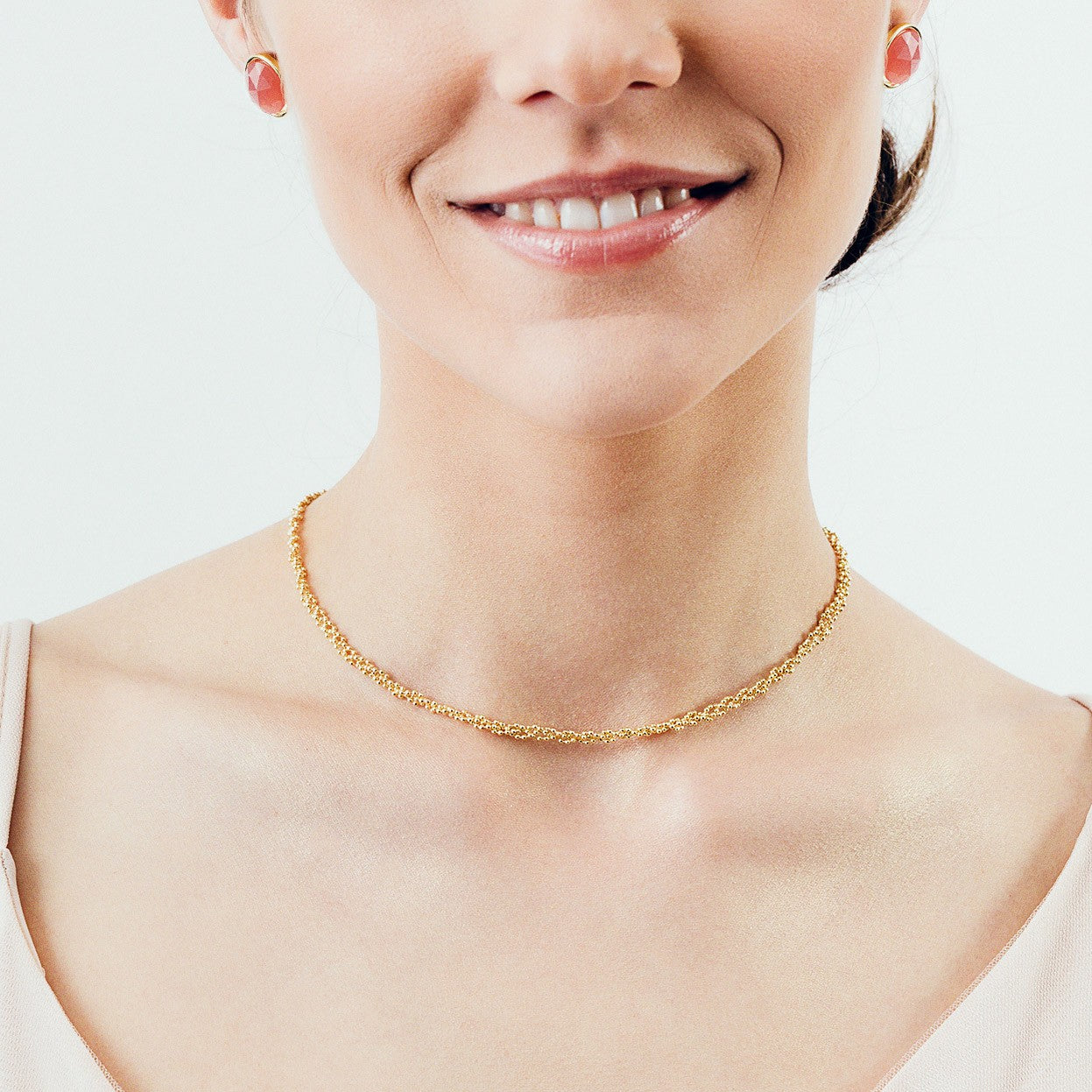 Collier Coreana, argent 925 plaqué or jaune