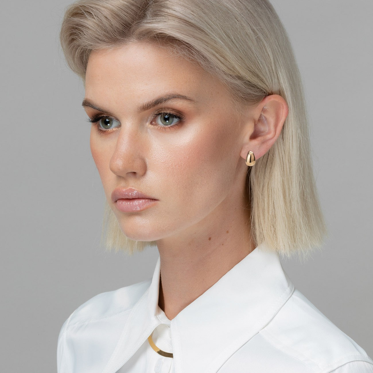 Boucles d'oreilles en forme de larme, argent sterling 925, platine