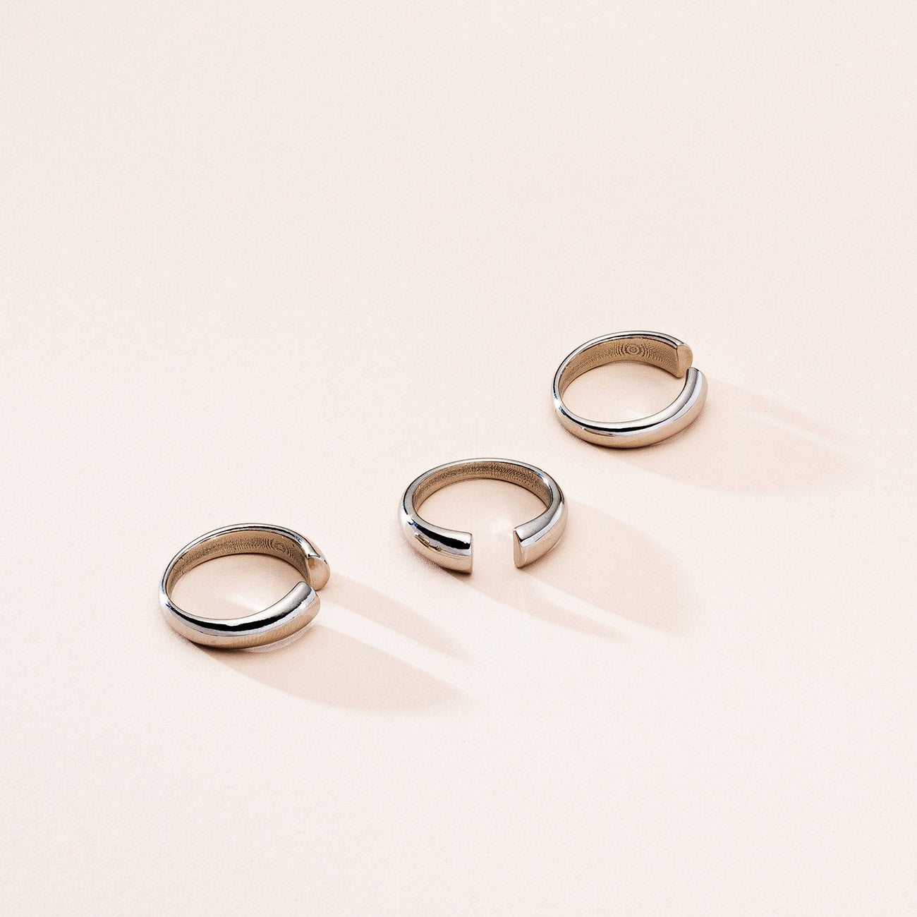 Open ring, silver 925, XENIA x GIORRE yellow gold-plated