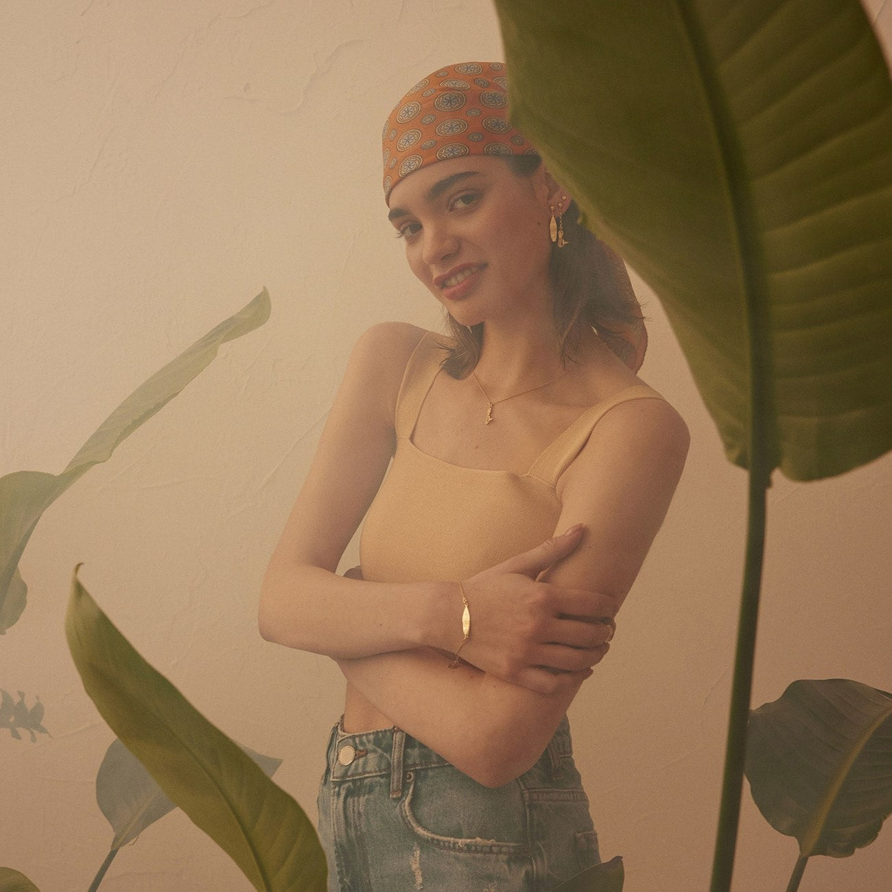 Collier sirène en argent avec cristal plaqué platine BALI SUN