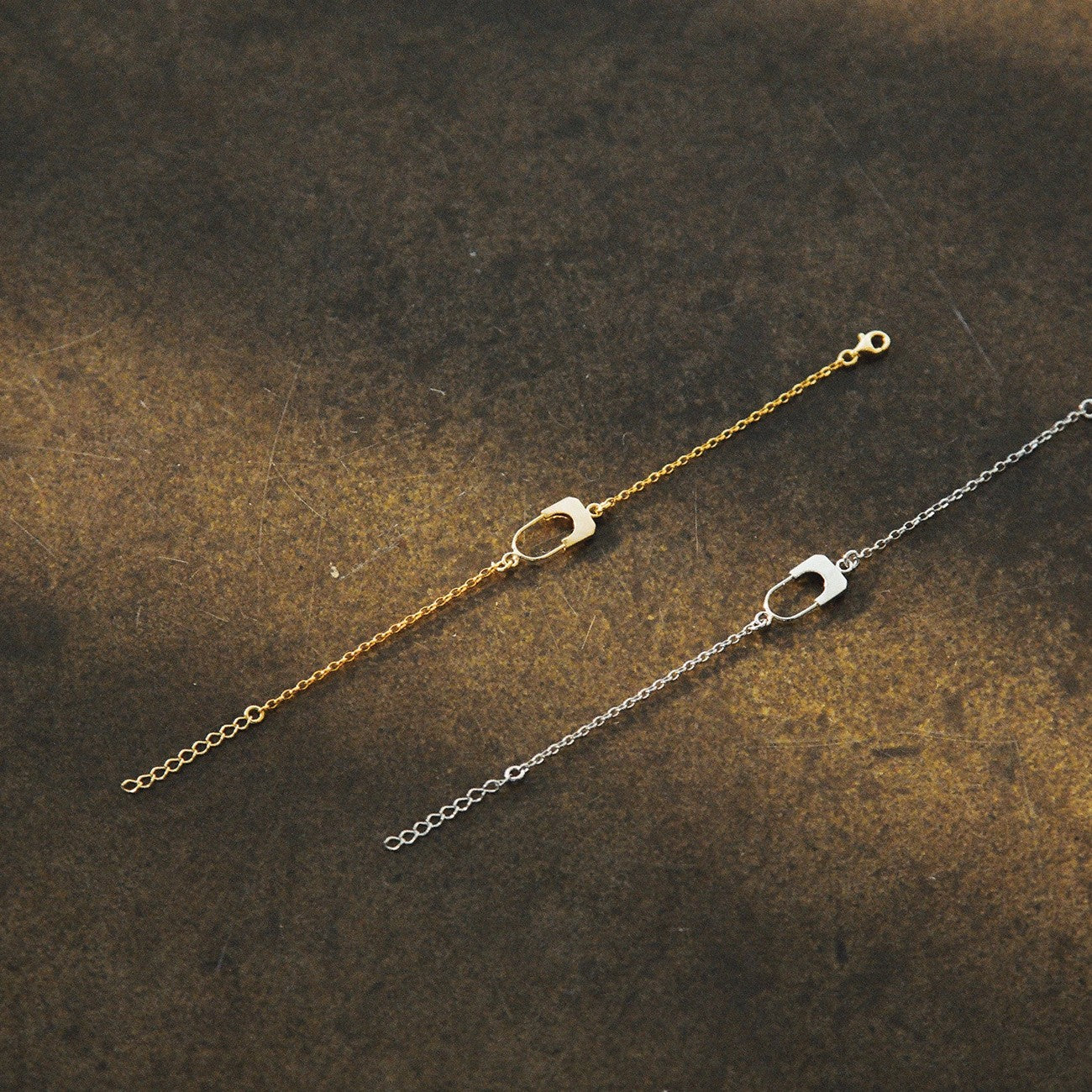 Bracelet avec cadenas, argent sterling 925, XENIA x GIORRE plaqué or jaune