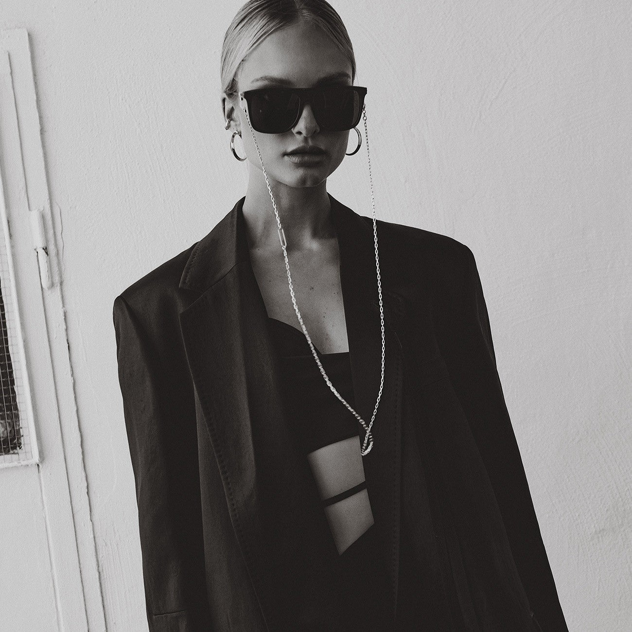 Boucles d'oreilles créoles rondes, XENIA x GIORRE plaquées platine