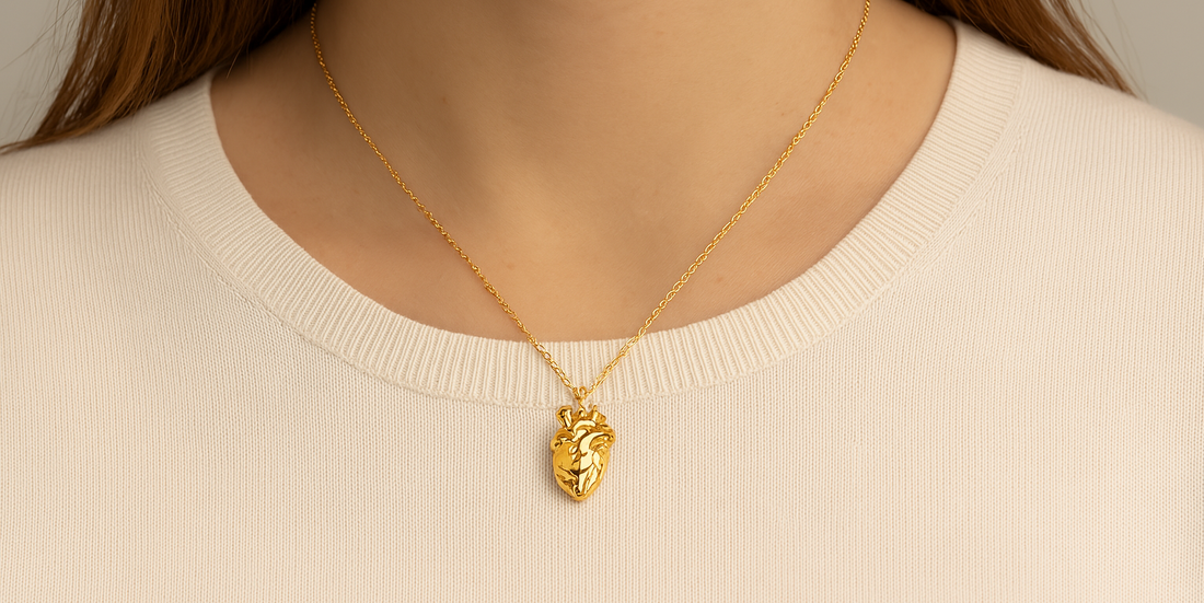 Herzhalskette – ein modernes Motiv in einer Halskette aus 925er Silber