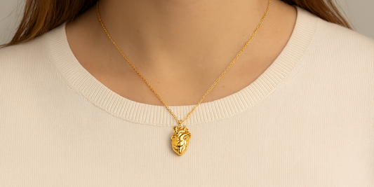 Herzhalskette – ein modernes Motiv in einer Halskette aus 925er Silber