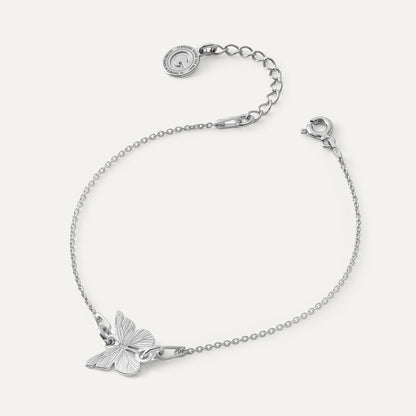 Schmetterlings armband, sterlingsilber 925 platiniert - GIORRE