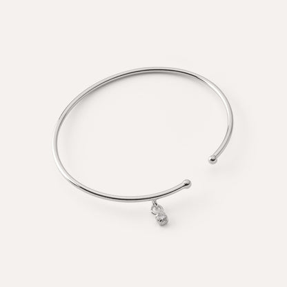 Armreif mit Zirkoniasteinen platiniert RE:SHAPE