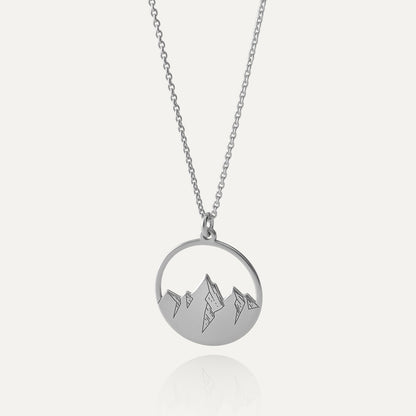 Bergkette, 925er Silber vergoldet mit Platin - GIORRE