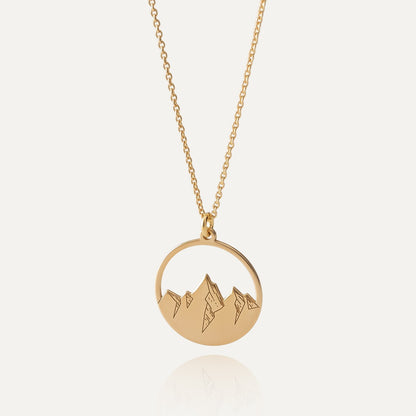 Bergkette, 925er Silber mit Vergoldung - GIORRE