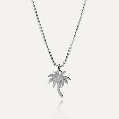 Palmenkette, platiniertes 925er Silber - GIORRE