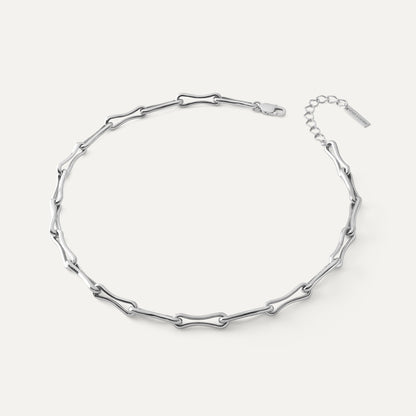 Halskette, sterling silber 925, XENIA x GIORRE platiniert