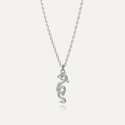 Drachen kette, sterlingsilber 925 platiniert - GIORRE