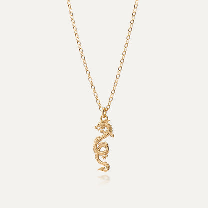 Drachen kette, sterlingsilber 925 gelbvergoldet - GIORRE