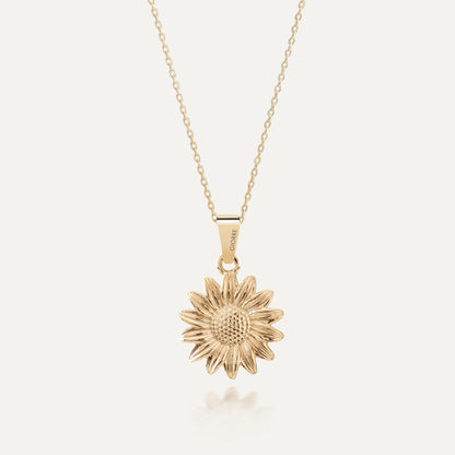 Sonnenblume kette, sterlingsilber 925 gelbvergoldet - GIORRE