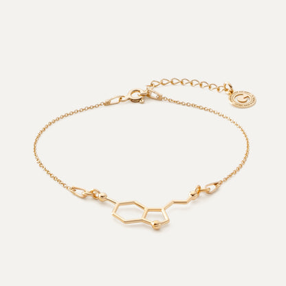 Serotonin - Armband, 925er Silber gelbvergoldet