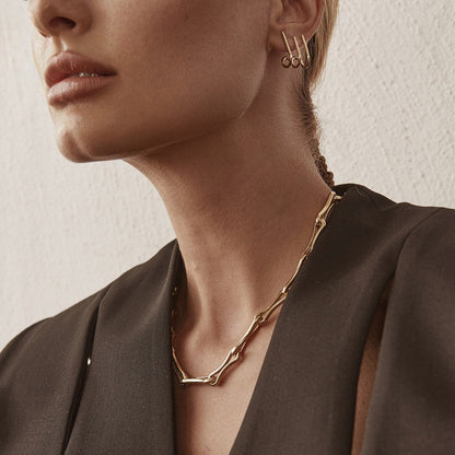 Halskette, sterling silber 925, XENIA x GIORRE platiniert