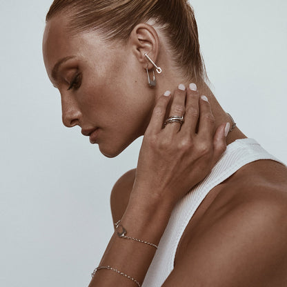 Drei Ring in Eins, silber 925, XENIA x GIORRE platiniert