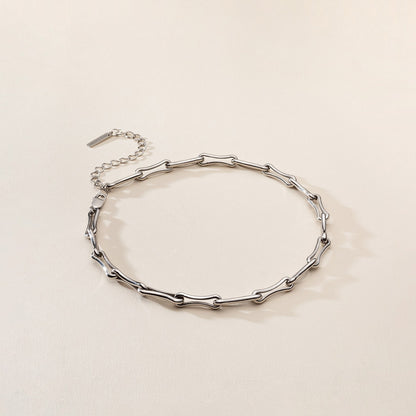 Halskette, sterling silber 925, XENIA x GIORRE platiniert