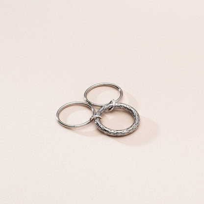 Drei Ring in Eins, silber 925, XENIA x GIORRE platiniert