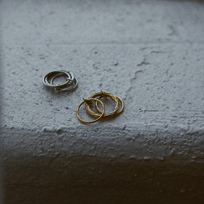 Drei Ring in Eins, silber 925, XENIA x GIORRE platiniert