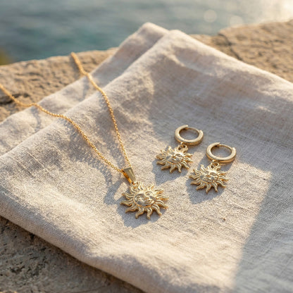 Sonnenblume kette, sterlingsilber 925 BALI SUN